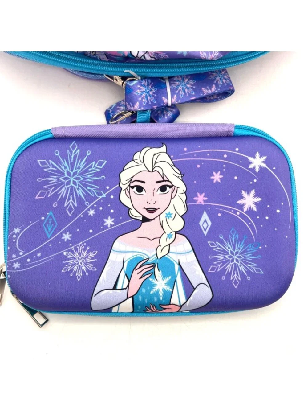 Disney Frozen 4-Piece Backpack Set with Gadget Case Lunch Bag & Lanyard 17” New